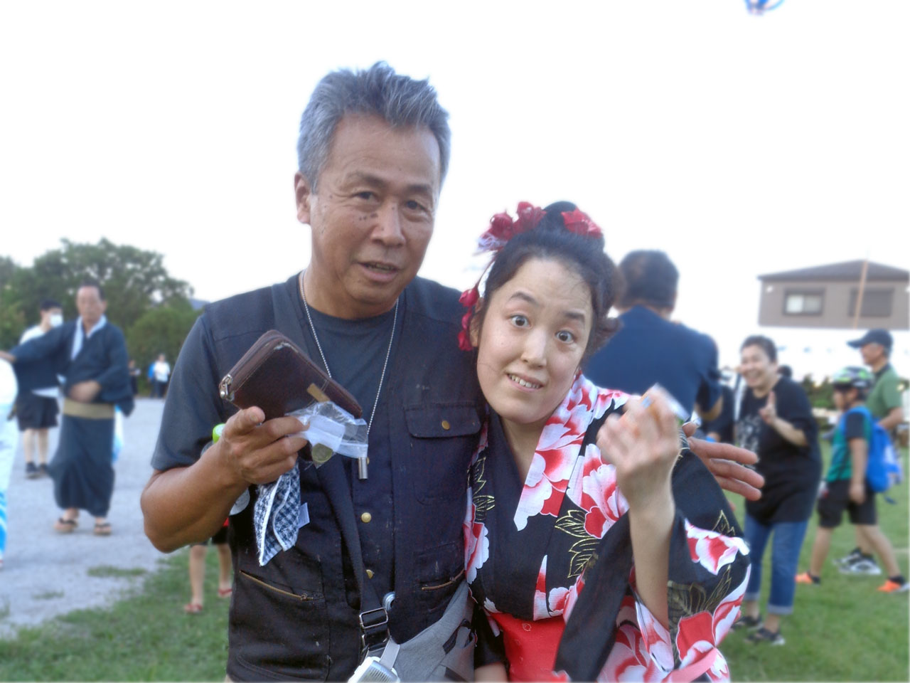 愛名やまゆり園納涼祭での利用者さんの様子2