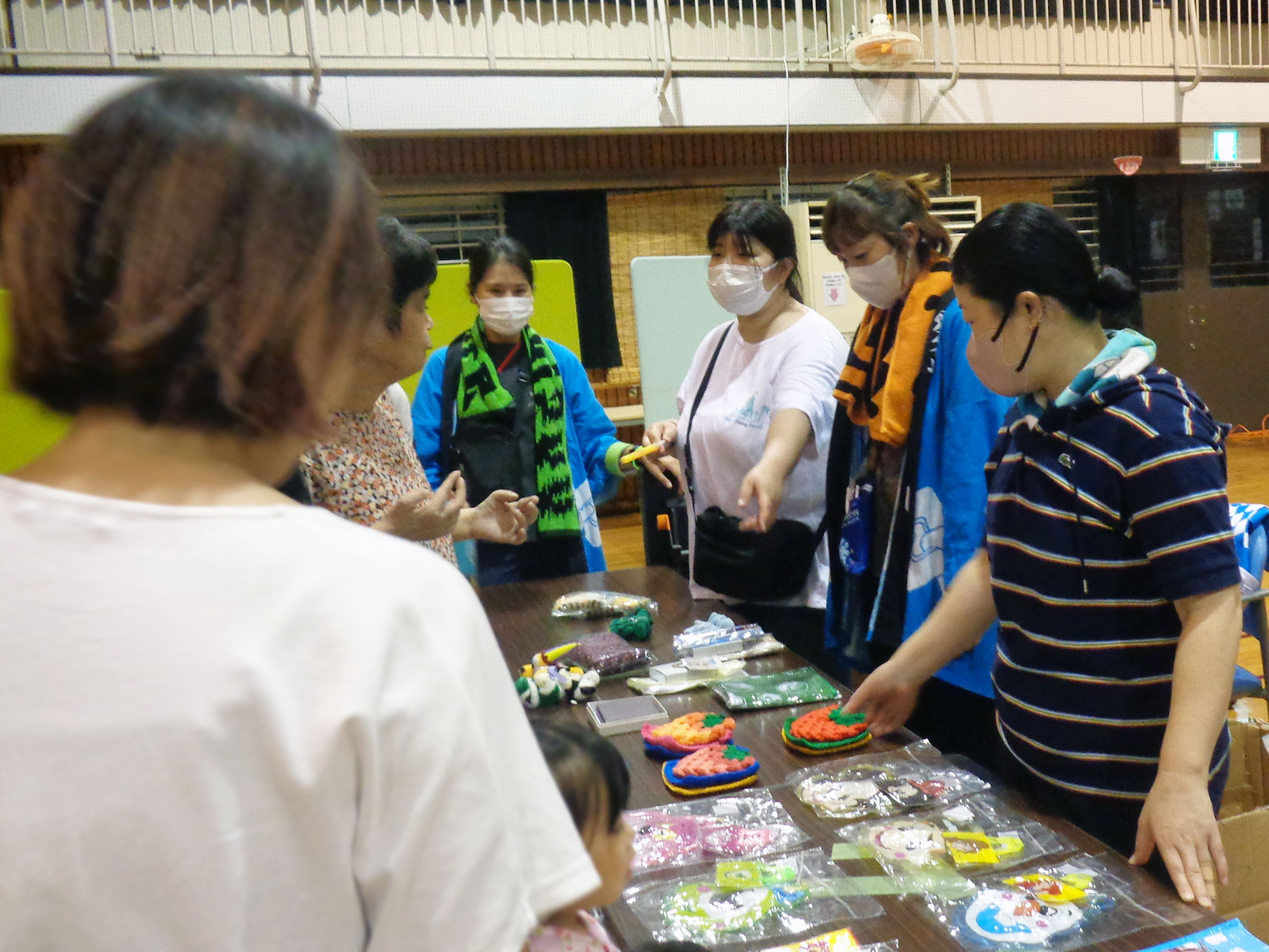 愛名やまゆり園納涼祭 体育館でのゲームコーナーの様子3