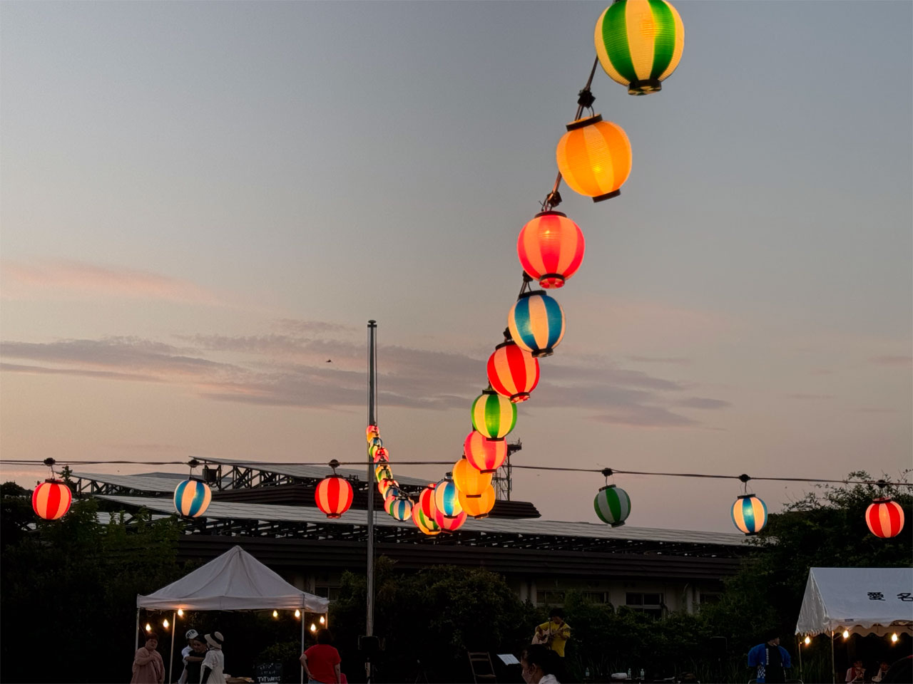 愛名やまゆり園納涼祭 花火の様子1