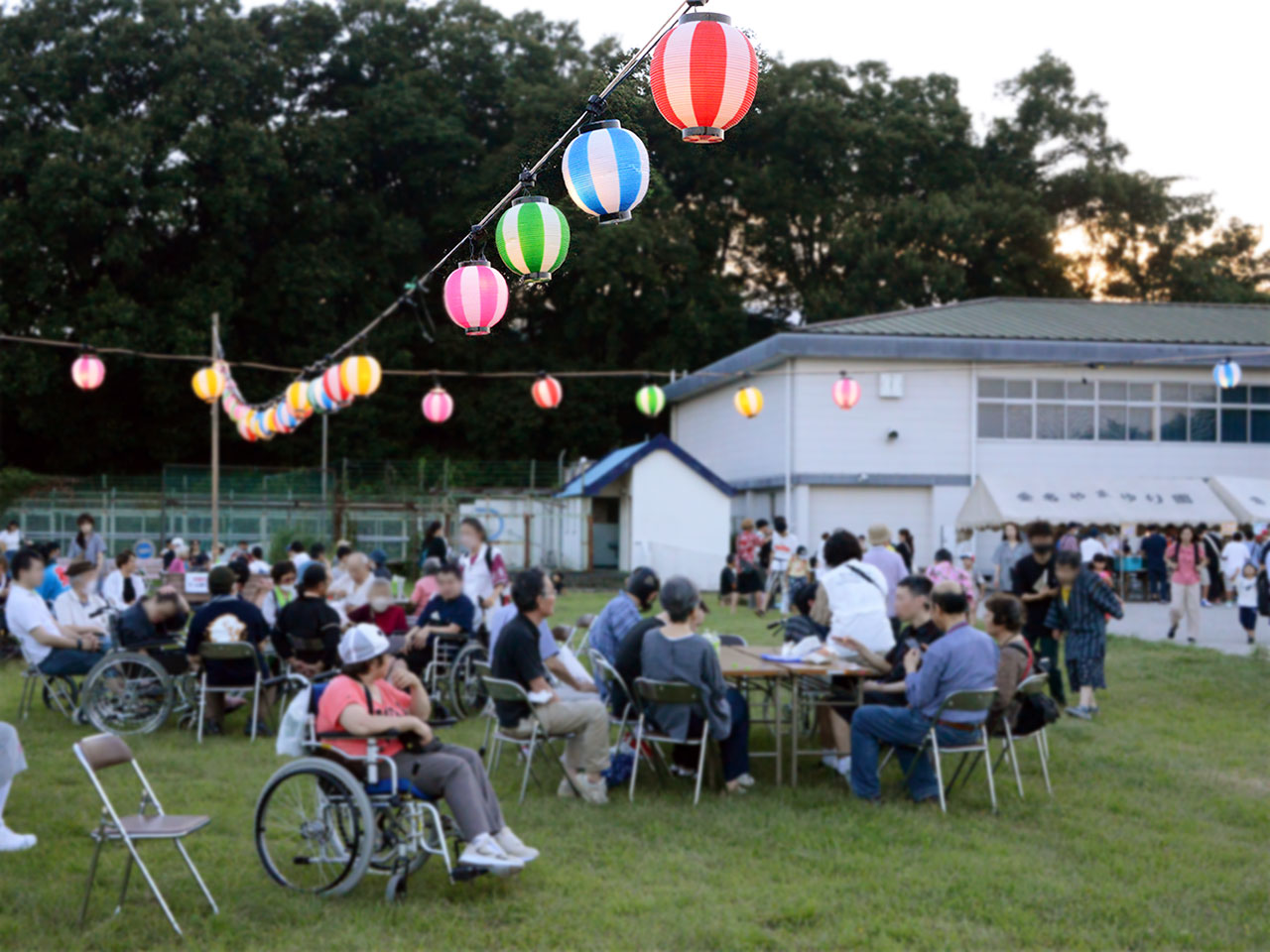 愛名やまゆり園納涼祭 会場の様子