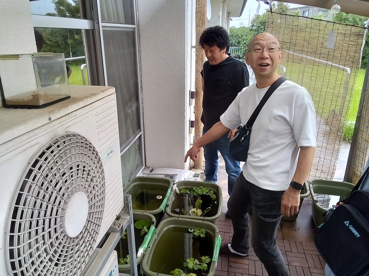 メダカ用の水槽等をご寄贈いただきました 2