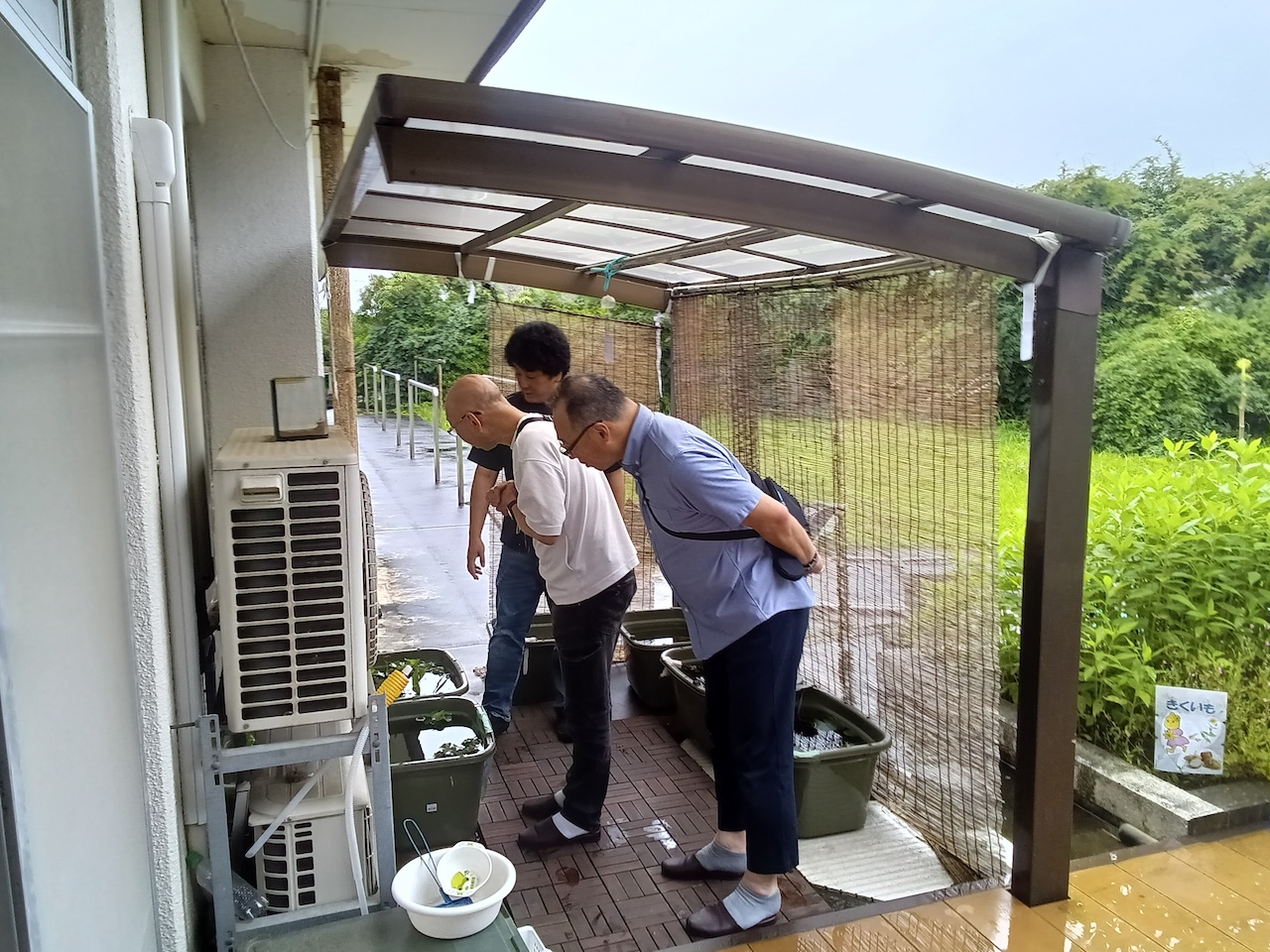メダカ用の水槽等をご寄贈いただきました 4